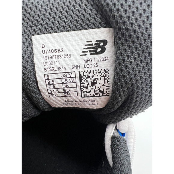 New Balance 740v2 Slate Grey Blue Agate U740SB2 Size M8/W9.5 New - Picture 3 of 16